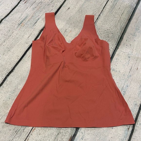 Knix LuxeLift evolution tank top coral pink M+ 34E 34F 34G bra shapewear neutral - Picture 2 of 6